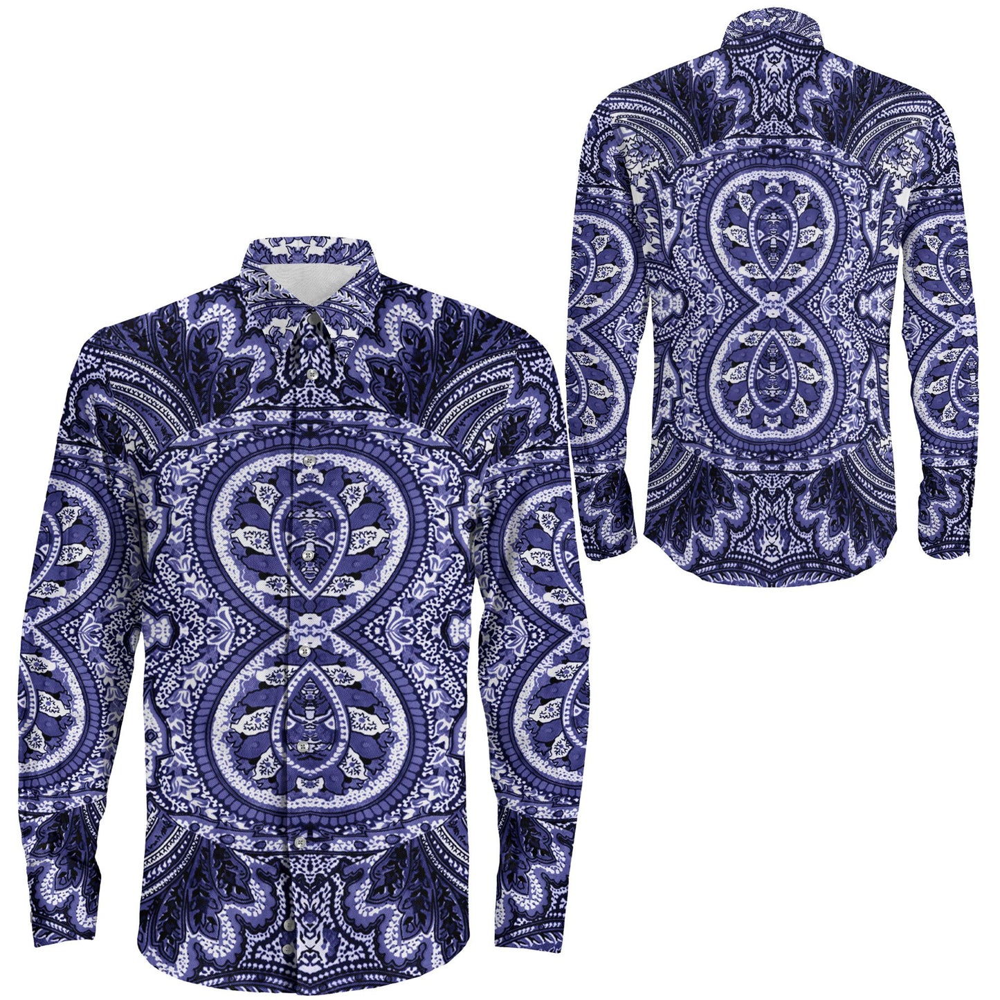 Shirt Fabric Pattern Long Sleeve Button Shirt