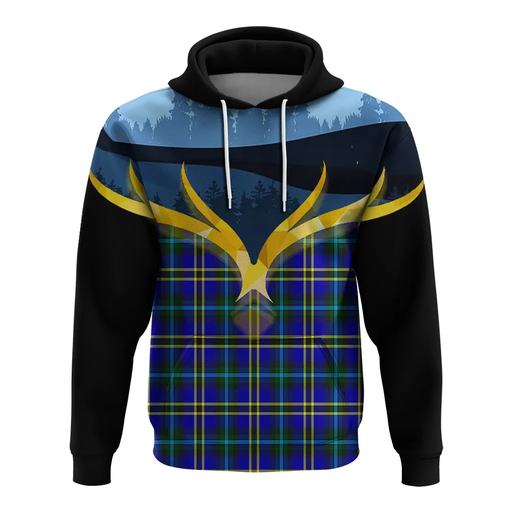 Printivon Weir Modern Clan Night Of Deer Hoodie