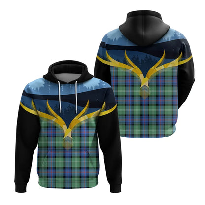 Printivon Sutherland Old Ancient Clan Night Of Deer Hoodie