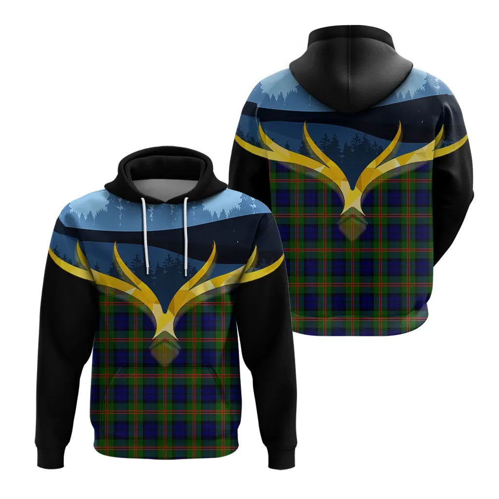 Printivon Dundas Modern 02 Clan Night Of Deer Hoodie