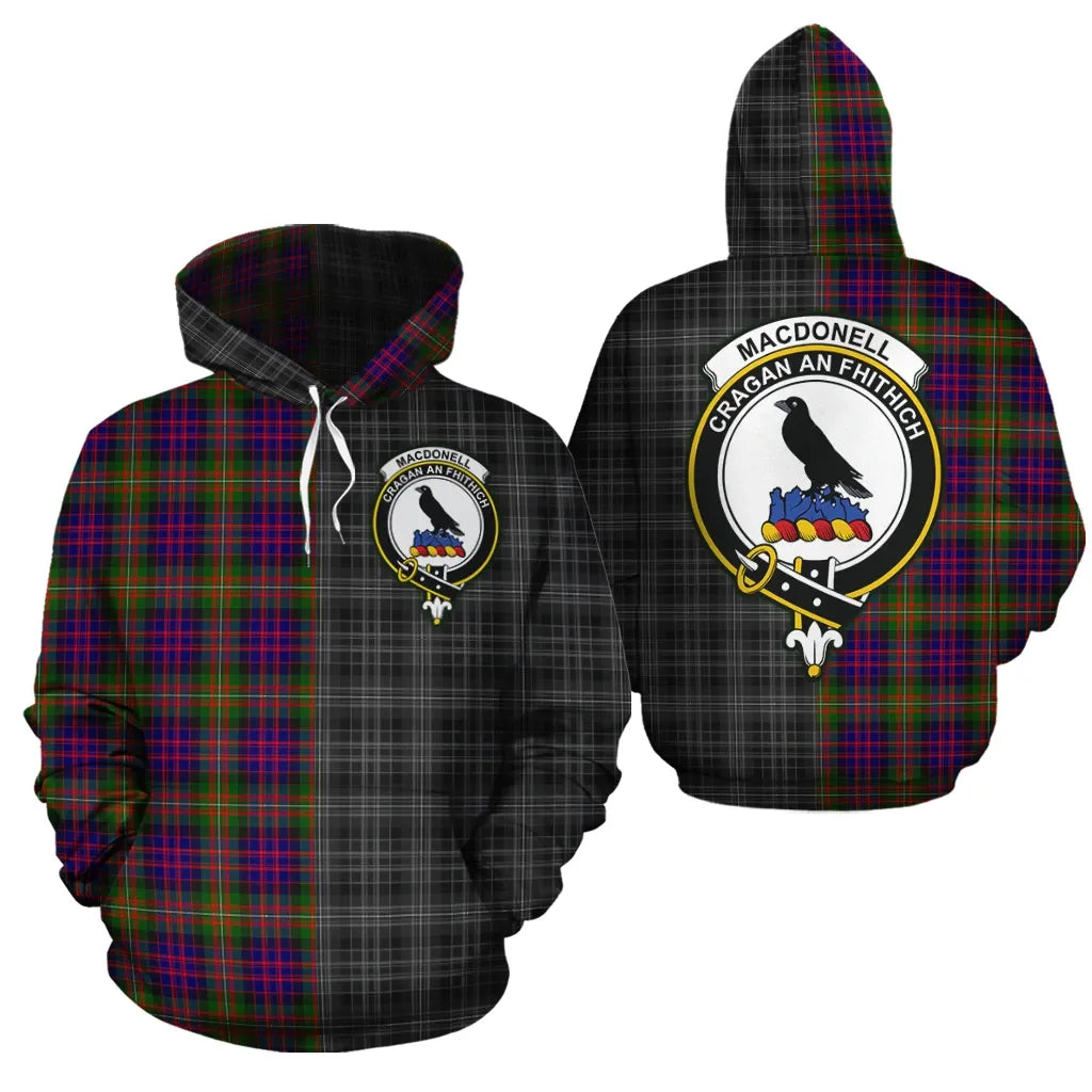 Printivon Macdonnell Of Glengarry Modern Clan Half Of Me New Version Crest Tartan Hoodie