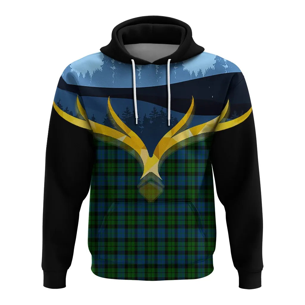 Printivon Mackay Modern Clan Night Of Deer Hoodie