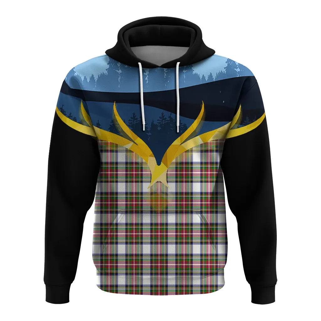 Printivon Stewart Dress Modern Clan Night Of Deer Hoodie