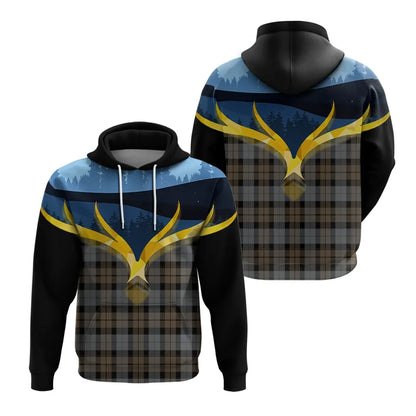 Printivon Mackay Weathered Clan Night Of Deer Hoodie