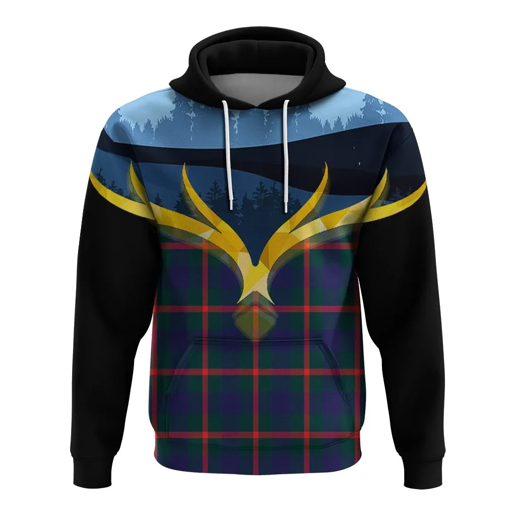 Printivon Agnew Modern Clan Night Of Deer Hoodie