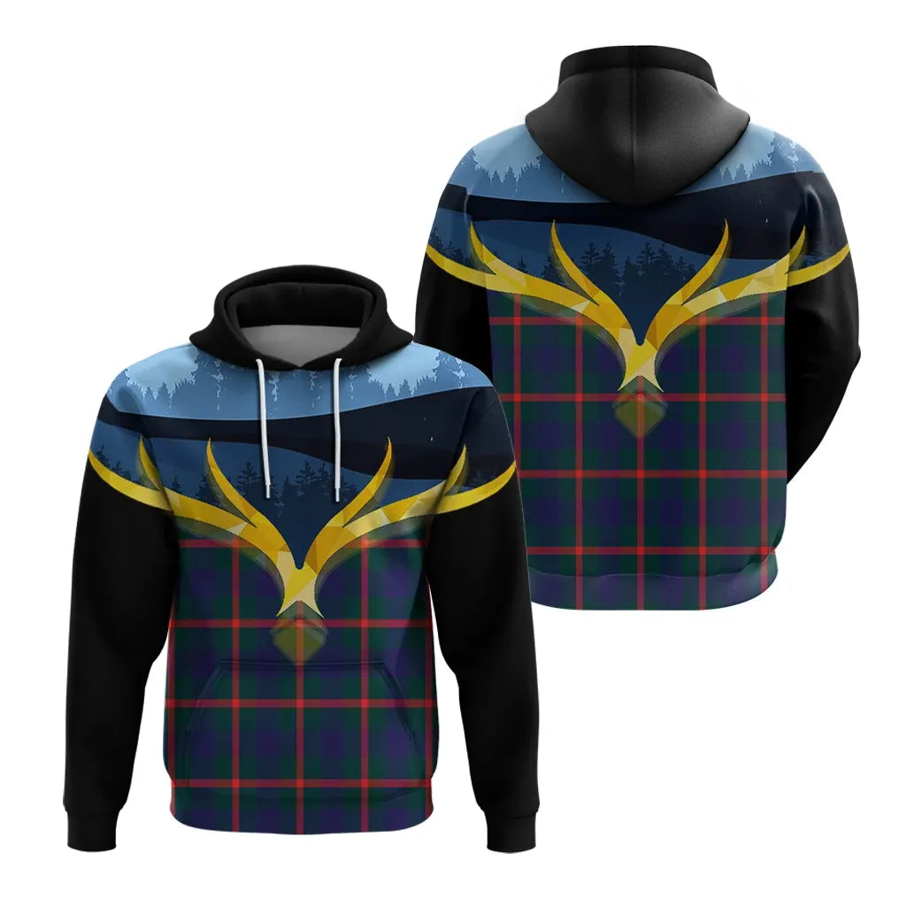 Printivon Agnew Modern Clan Night Of Deer Hoodie
