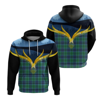 Printivon Keith Ancient Clan Night Of Deer Hoodie