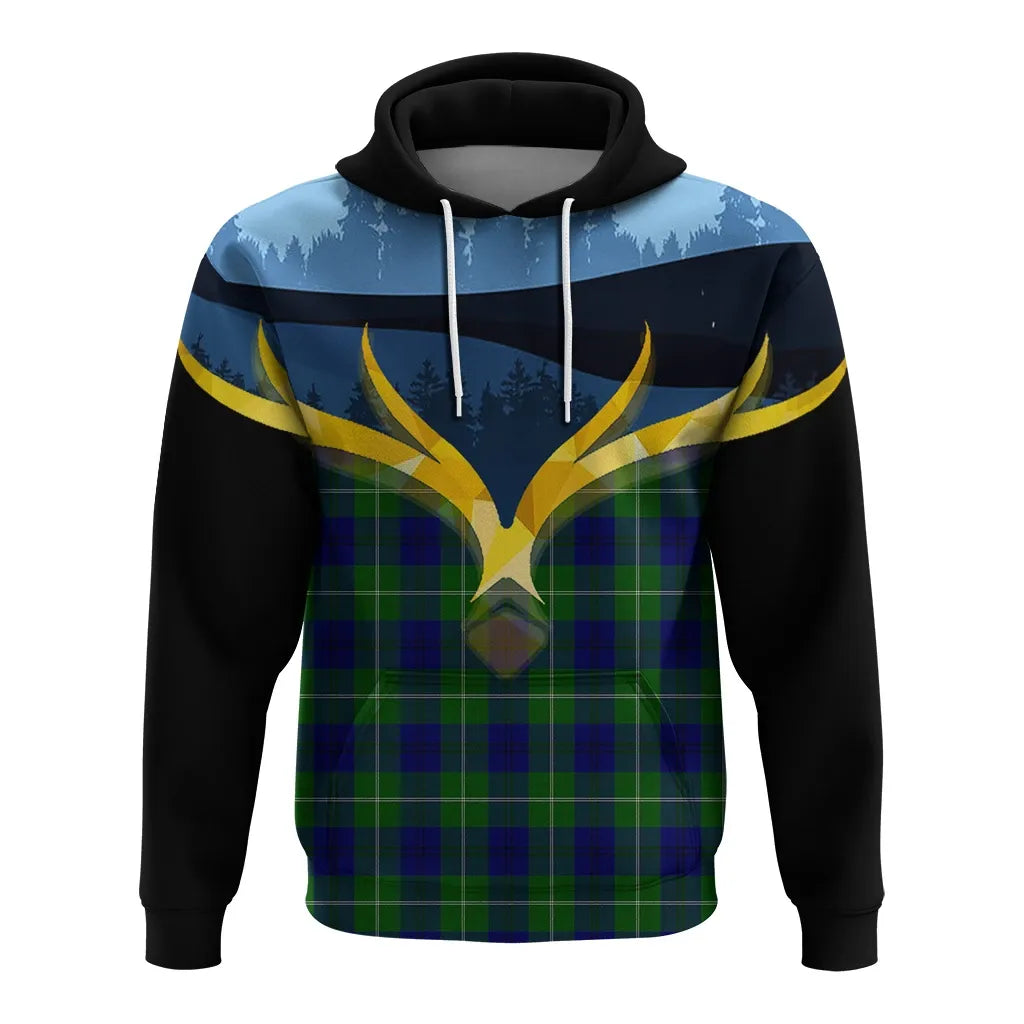 Printivon Oliphant Modern Clan Night Of Deer Hoodie