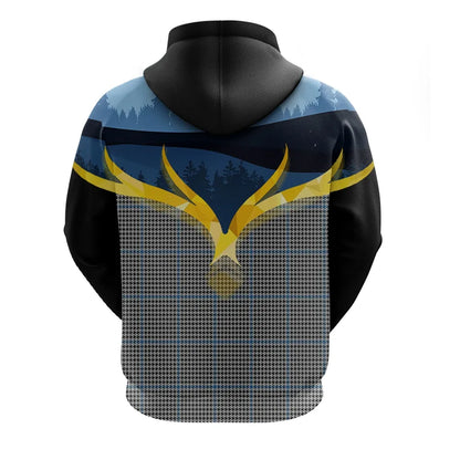 Printivon Gladstone Clan Night Of Deer Hoodie