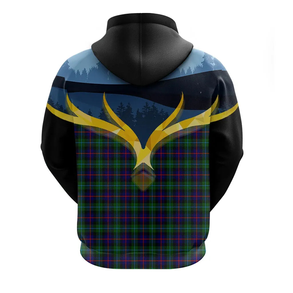 Printivon Campbell Of Cawdor Modern Clan Night Of Deer Hoodie