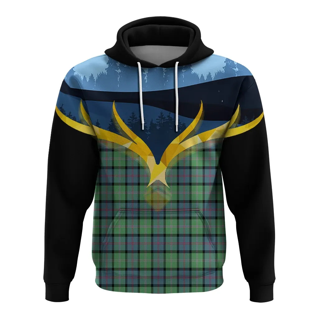 Printivon Macthomas Ancient Clan Night Of Deer Hoodie