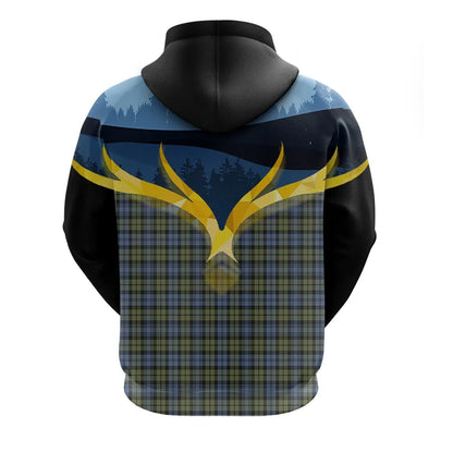 Printivon Campbell Faded Clan Night Of Deer Hoodie