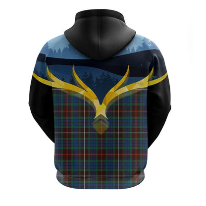 Printivon Fraser Hunting Ancient Clan Night Of Deer Hoodie