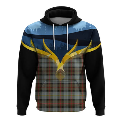 Printivon Macleod Of Harris Weathered Clan Night Of Deer Hoodie