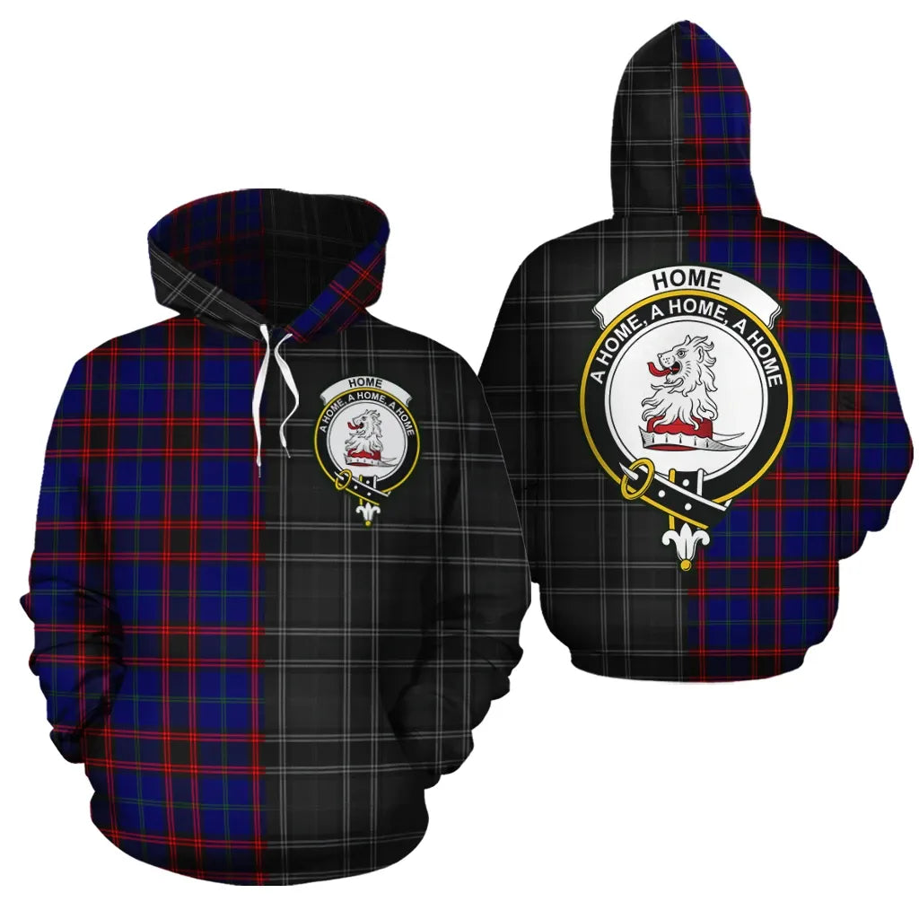 Printivon Home Modern Clan Half Of Me New Version Crest Tartan Hoodie