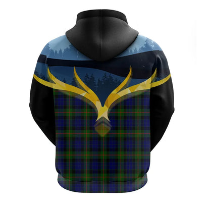Printivon Gunn Modern Clan Night Of Deer Hoodie