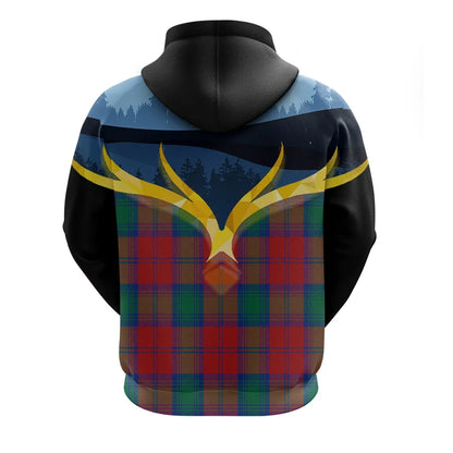 Printivon Fotheringham Modern Clan Night Of Deer Hoodie
