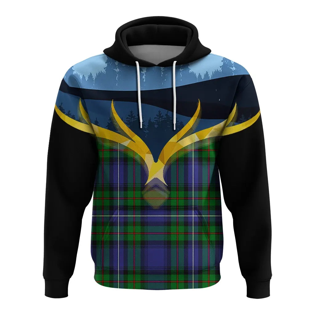 Printivon Donnachaidh Clan Night Of Deer Hoodie