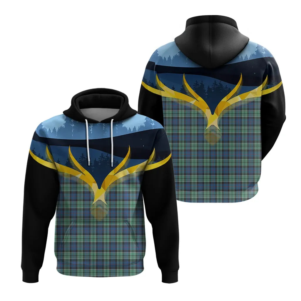 Printivon Leslie Hunting Ancient Clan Night Of Deer Hoodie