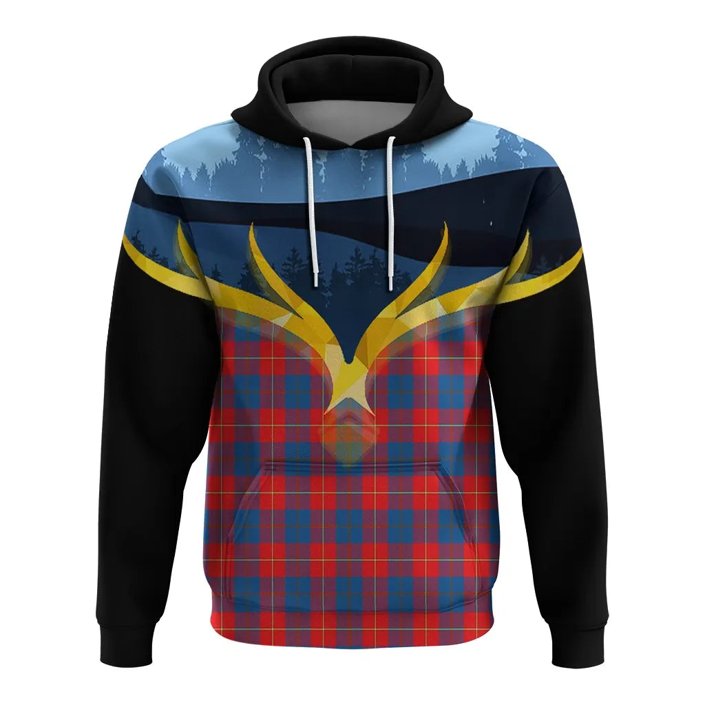 Printivon Galloway Red Clan Night Of Deer Hoodie