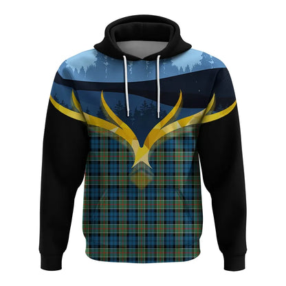 Printivon Colquhoun Ancient Clan Night Of Deer Hoodie