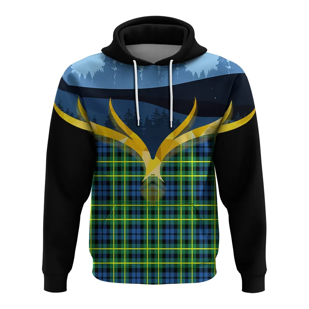 Printivon Campbell Of Breadalbane Ancient Clan Night Of Deer Hoodie