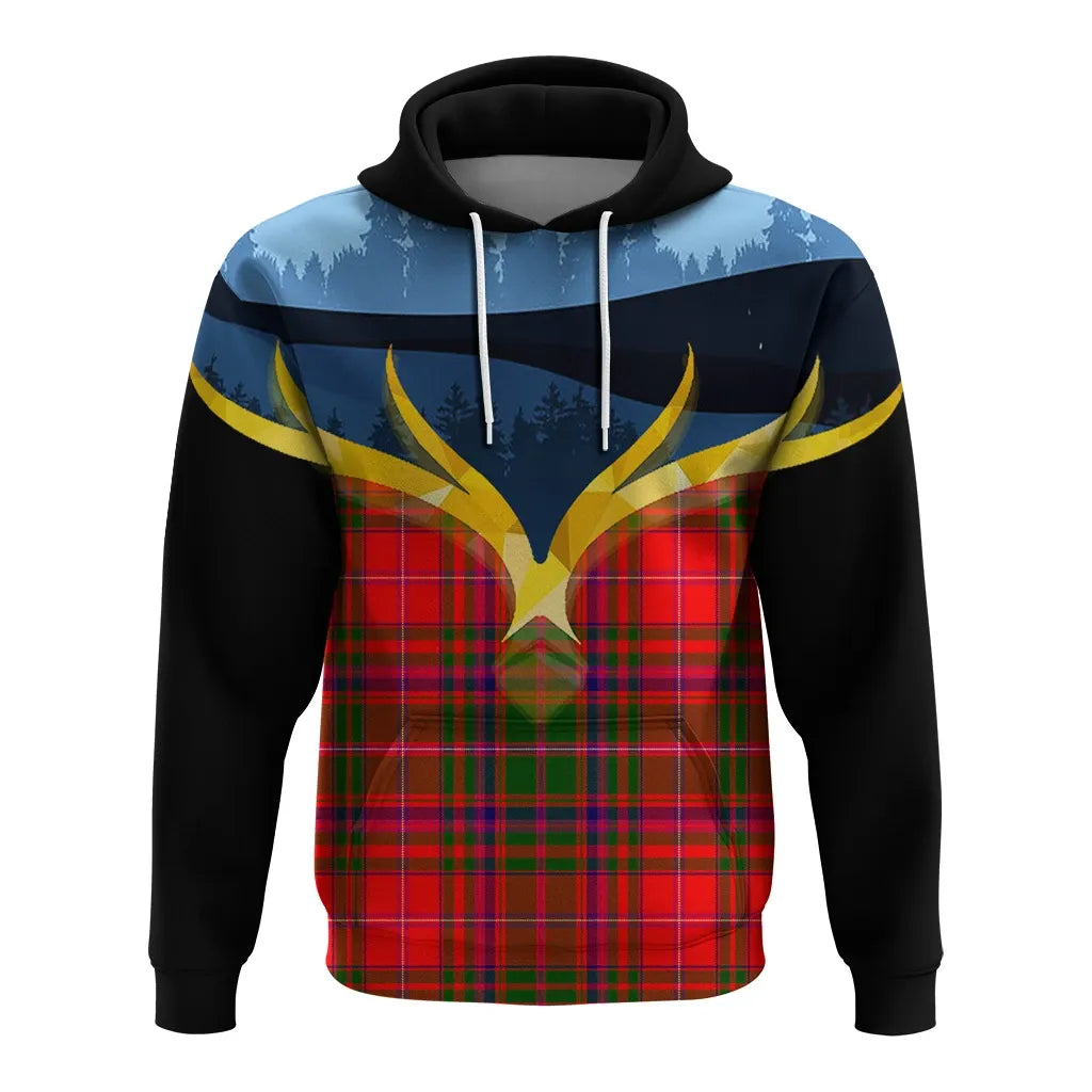 Printivon Macdowall Clan Night Of Deer Hoodie