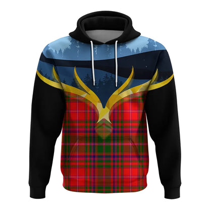 Printivon Macdowall Clan Night Of Deer Hoodie