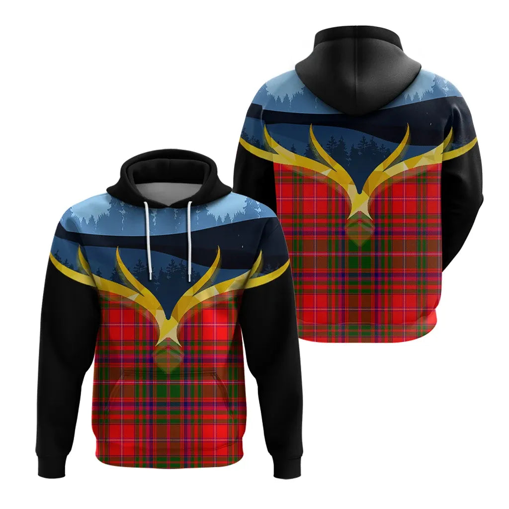 Printivon Macdowall Clan Night Of Deer Hoodie