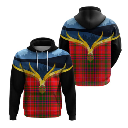 Printivon Macdowall Clan Night Of Deer Hoodie