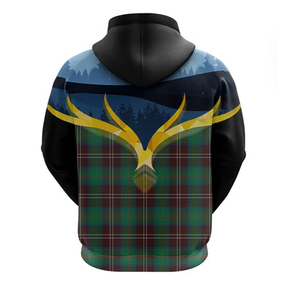 Printivon Chisholm Hunting Ancient Clan Night Of Deer Hoodie