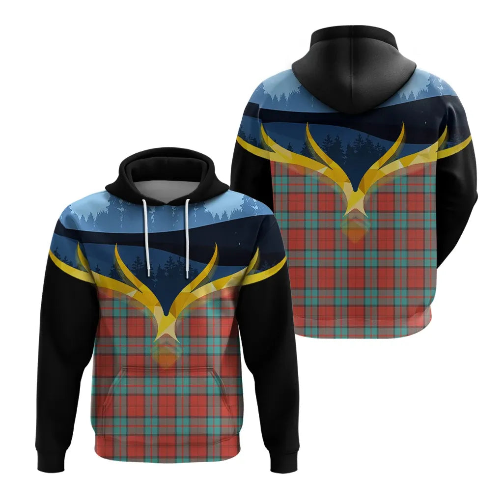 Printivon Dunbar Ancient Clan Night Of Deer Hoodie