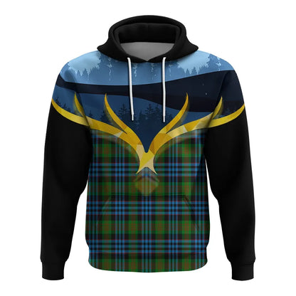 Printivon Newlands Of Lauriston Clan Night Of Deer Hoodie