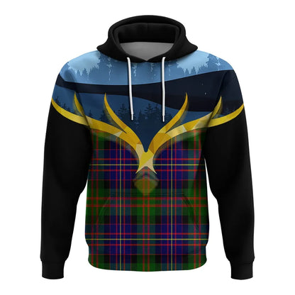 Printivon Chalmers Modern Clan Night Of Deer Hoodie