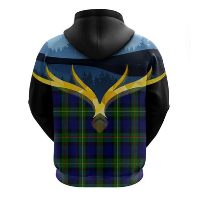 Printivon Macewan Clan Night Of Deer Hoodie