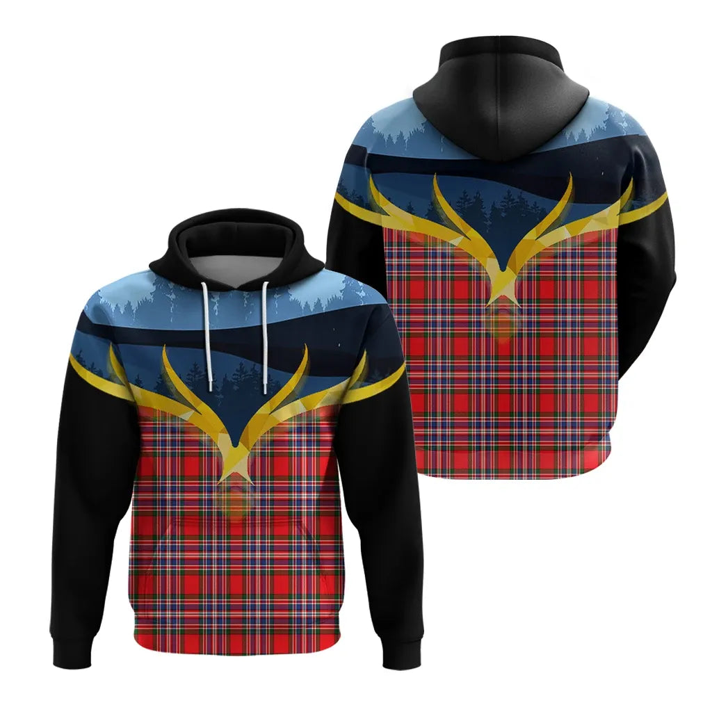 Printivon Macfarlane Modern Clan Night Of Deer Hoodie