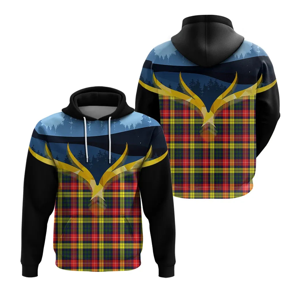 Printivon Buchanan Modern Clan Night Of Deer Hoodie