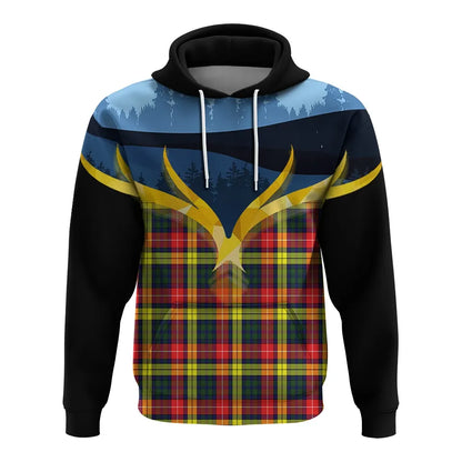Printivon Buchanan Modern Clan Night Of Deer Hoodie