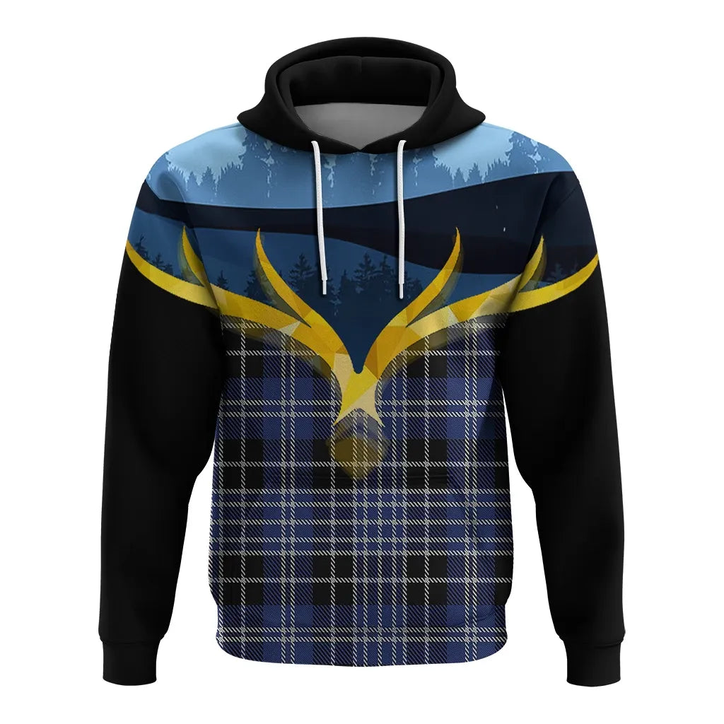 Printivon Clark Clan Night Of Deer Hoodie