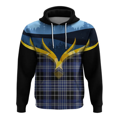Printivon Clark Clan Night Of Deer Hoodie