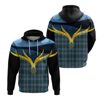 Printivon Cockburn Modern Clan Night Of Deer Hoodie