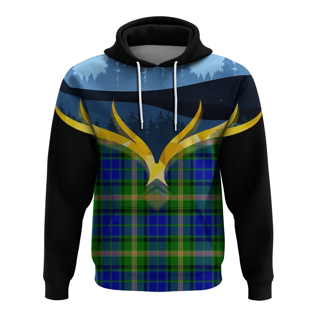 Printivon Maitland Clan Night Of Deer Hoodie