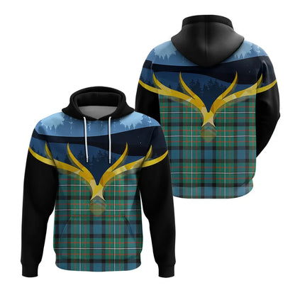 Printivon Ferguson Ancient Clan Night Of Deer Hoodie
