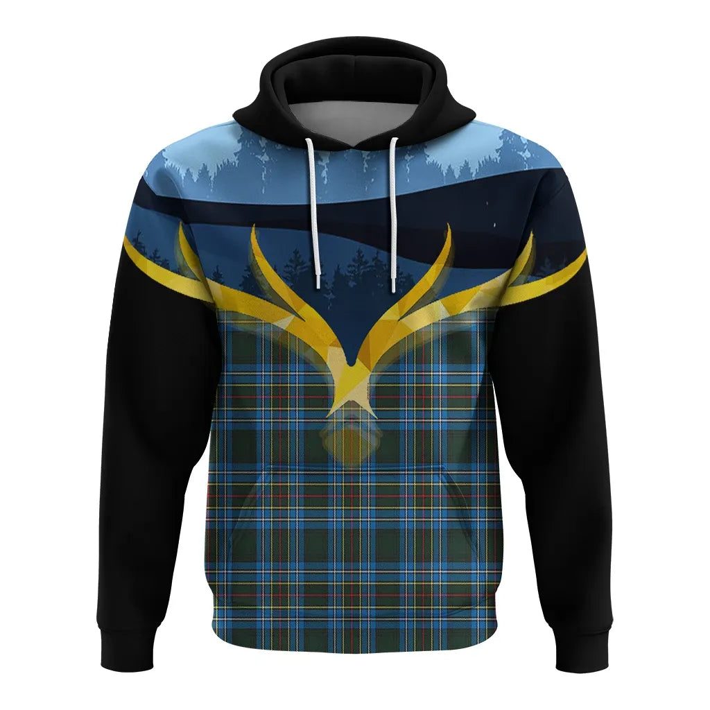 Printivon Cockburn Modern Clan Night Of Deer Hoodie