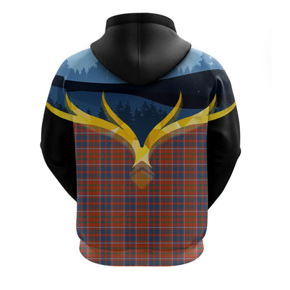 Printivon Cameron Of Lochiel Ancient Clan Night Of Deer Hoodie