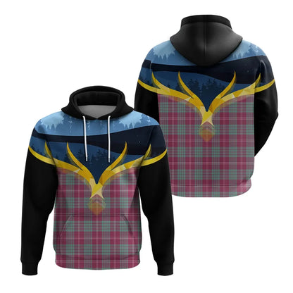 Printivon Crawford Ancient Clan Night Of Deer Hoodie