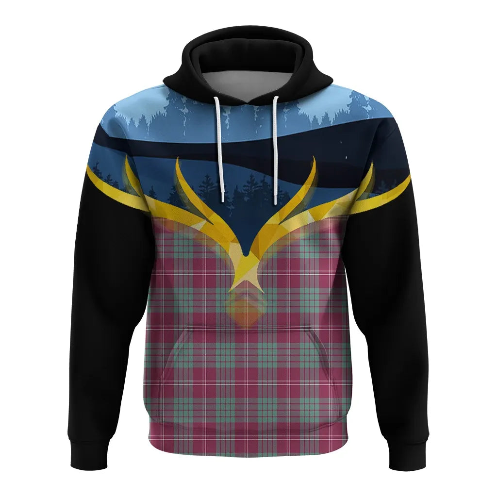 Printivon Crawford Ancient Clan Night Of Deer Hoodie