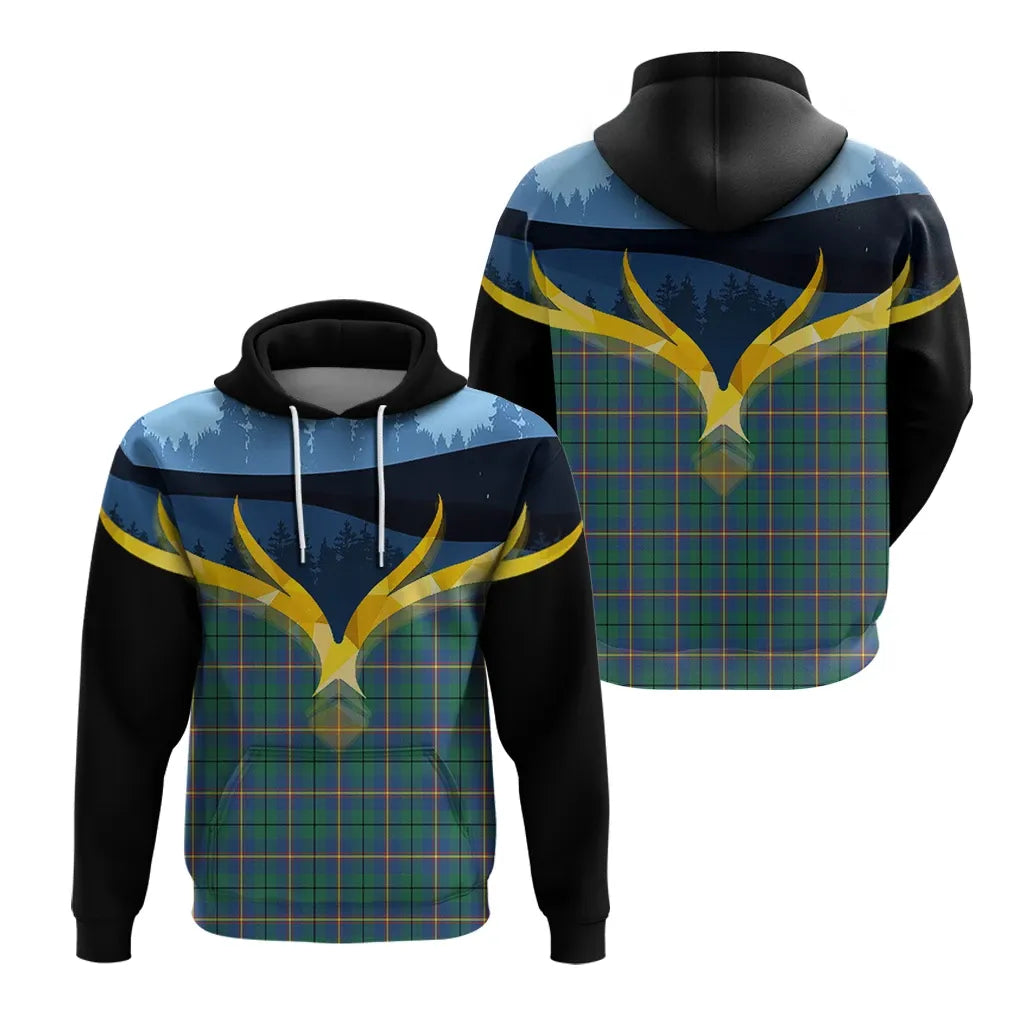 Printivon Carmichael Ancient Clan Night Of Deer Hoodie
