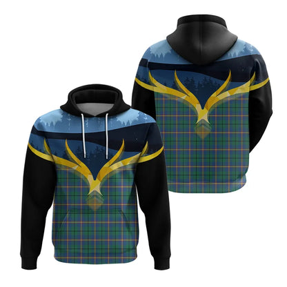 Printivon Carmichael Ancient Clan Night Of Deer Hoodie
