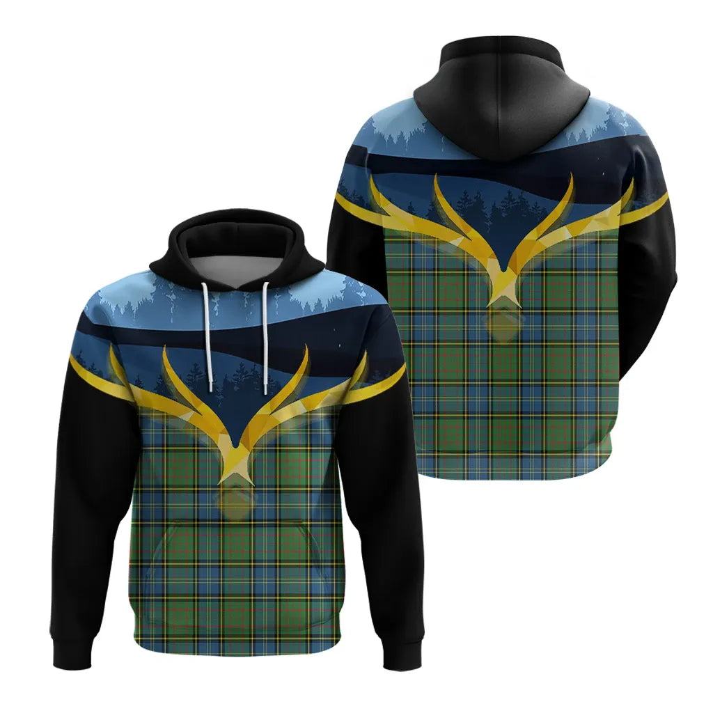 Printivon Macmillan Hunting Ancient Clan Night Of Deer Hoodie